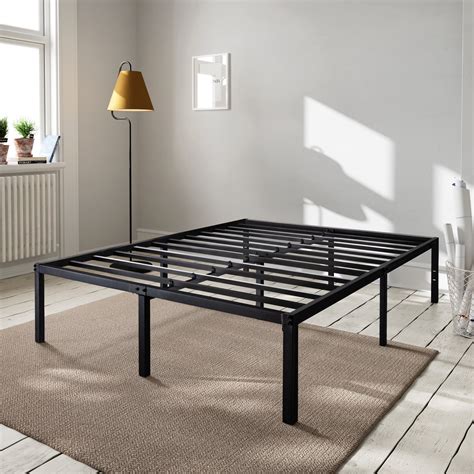 heavy duty queen metal bed frame platform box spring|metal bed frame queen.